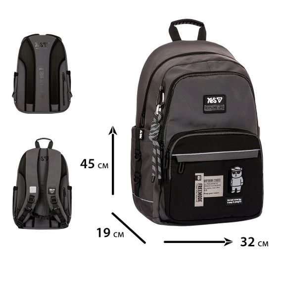 Рюкзак школьный YES TS-47L Free Mode 550371 27.4 л | Зображення 2