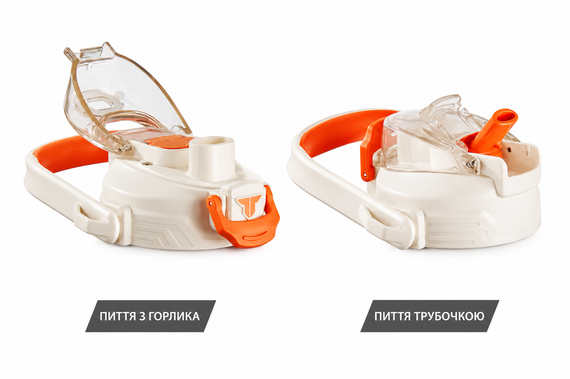 Спортивная бутылка TKK (2000 мл) - Белый матовый Tritan BPA-free, с эргономичной ручкой и клапаном | Зображення 1