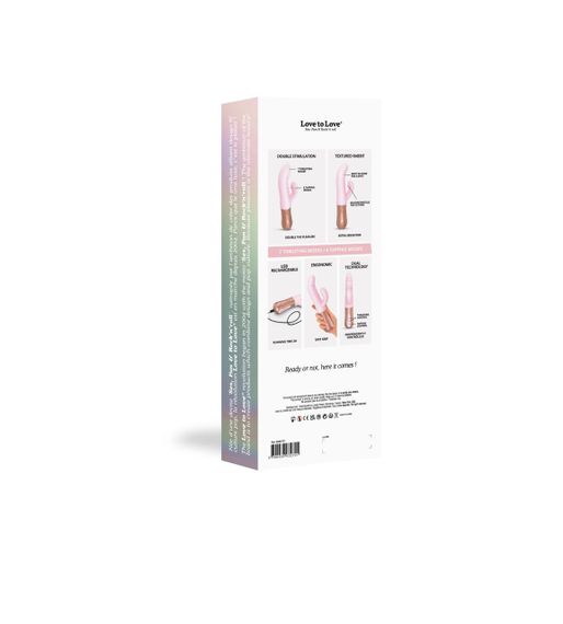 Подвійний пульсатор-кролик Love To Love SASSY BUNNY - BABY PINK Sex Aura | Зображення 8