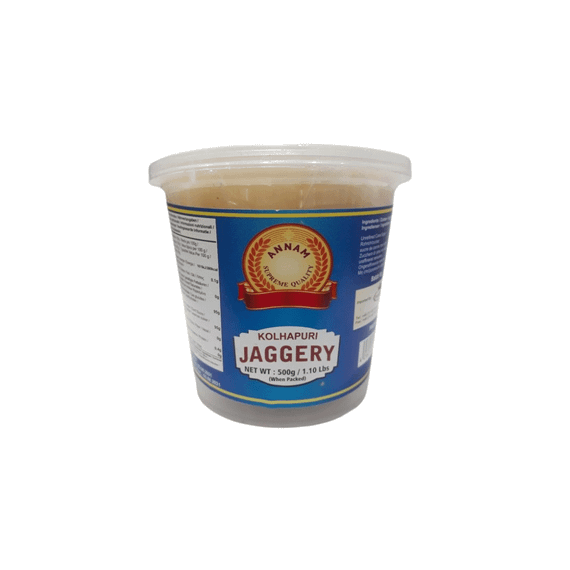 Тростинний цукор Annam Колапурі Джаггері (брусок, гур) 500г 4260480190653