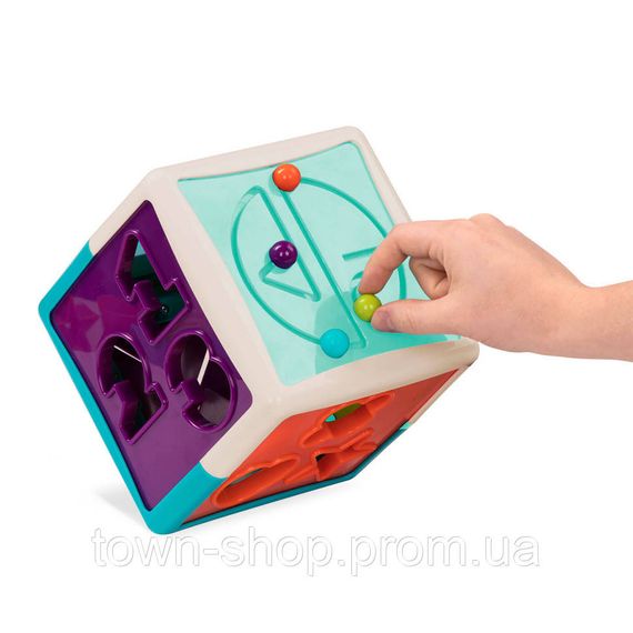 Развивающая игрушка-сортер Умный Куб Battat Lite BT2577Z 12 форм | Зображення 2
