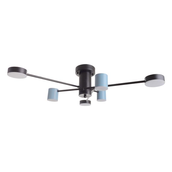 Люстра светодиодная потолочная 42W WW+NW+CW WH BK+BL (BR-01 646C/6)