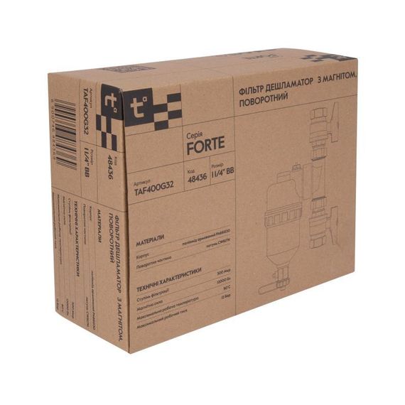 Фильтр-дешламатор Thermo Alliance Forte 1 1/4", поворотный (магнитный шламоуловитель) TAF400G32 | Зображення 9