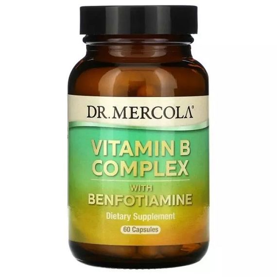 В комплекс Dr. Mercola Vitamin B Complex with Benfotiamine 60 Caps