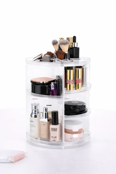 Поворотный органайзер для косметики 360 Rotation Прозрачный