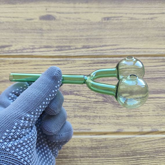 Стеклянная трубка Harmony Double Oil Green | Зображення 1