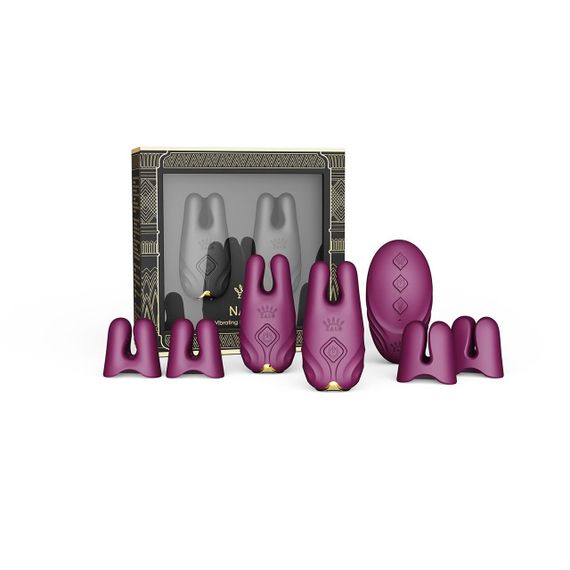 Смарт-вібратор для грудей Zalo - Nave Velvet Purple, пульт ДК, робота через додаток Sex Aura | Зображення 5