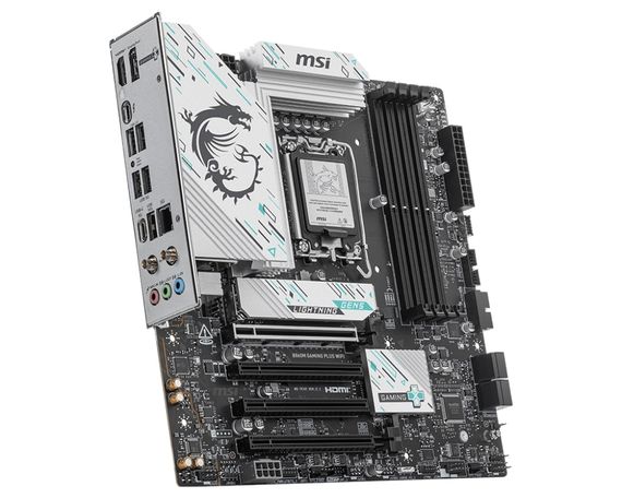Материнcкая плата MSI B860M GAMING PLUS WIFI s1851 B860 4xDDR5 M.2 HDMI DP WiFi BT mATX 911-7E42-003 | Зображення 1