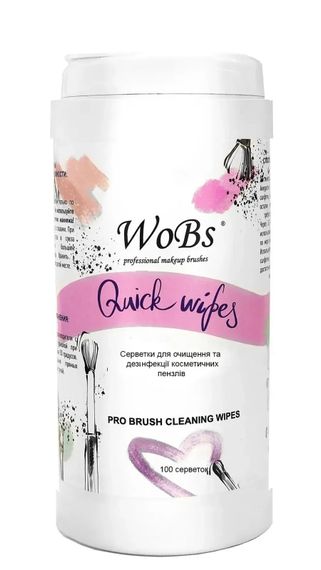 Салфетки для очистки кистей WoBs 100 шт