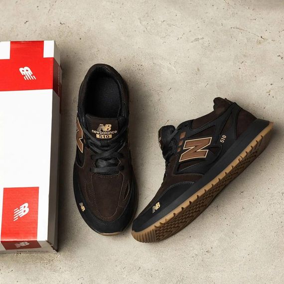 Кросівки шкіряні  New Balance коричневі | Зображення 5
