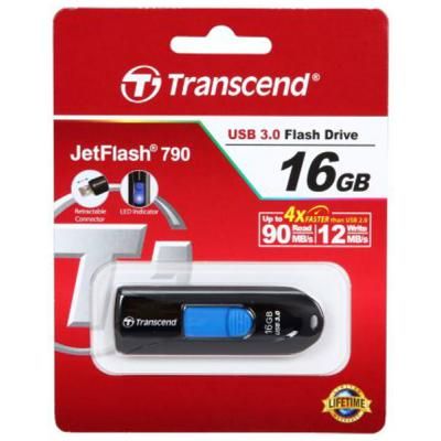 Flash Drive Transcend JetFlash 790 16GB (TS16GJF790K) Black | Зображення 4