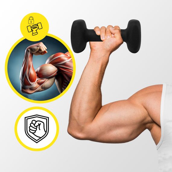 Гантелі вінілові Cornix Square 2 x 5 кг XR-0410 Black | Зображення 4