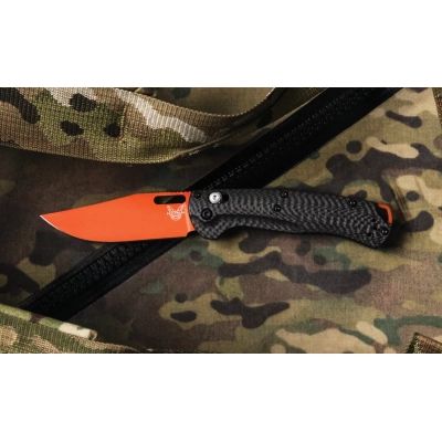 Нож Benchmade Taggedout Orange Carbon Fiber (15535OR-01) | Зображення 1