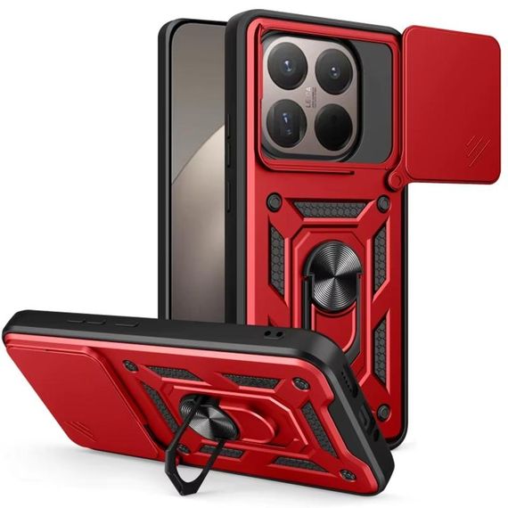 Чохол Ummi Camshield Serge Ring для Xiaomi 15T Червоний / Red