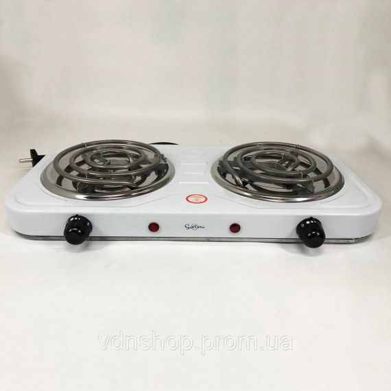 Переносна компактна електроплита, Плита електрична двоконфорочна, Плита побутова портативна DR-83 | Зображення 5