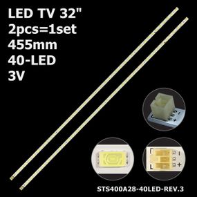 LED підсвітка TV 32" 455mm 40-led KDL-40EX720 STS400A28-40LED-REV.3 LTY400HF09 2шт.