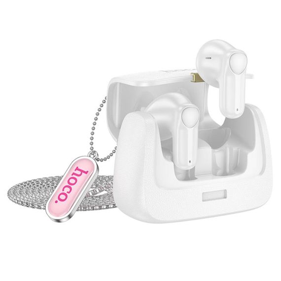Беспроводные наушники HOCO DES35 Dawn handbag BT headset White | Зображення 1