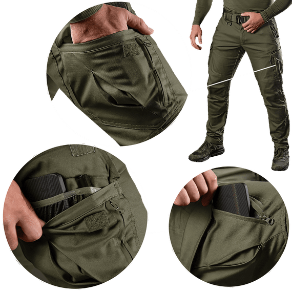 Штани Спартанець Canvas Олива (8085), XL | Зображення 4