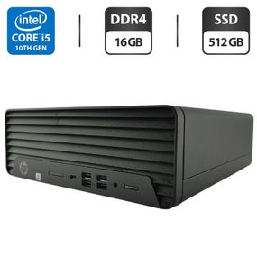 Комп'ютерHP ProDesk 600 G6 SFF / Intel Core i5-10400 (6 (12) ядер по 2.9 - 4.3 GHz) / 16 GB DDR4 / 512 GB SSD / Intel UHD Graphics 630 б/в