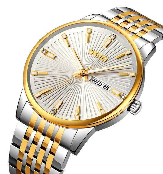 Skmei 9323TGDSI Silver/Gold-Silver | Зображення 1