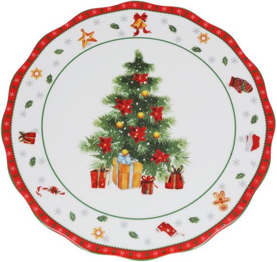 Підставка для торта "Ялинка" Ø25см, порцеляна | Зображення 1