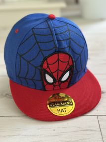 Кепка дитяча снепбек (Snapback) Людина Павук  Спайдермен Синій з червоним 50-54р (2234)