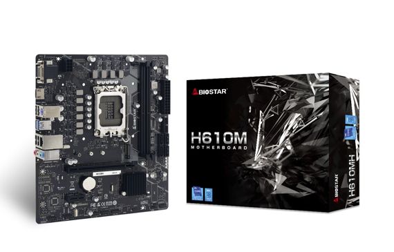 Материнська плата Biostar H610MH INTEL H610, Socket 1700, uATX, GbE LAN, 7-CH (H610MH) | Зображення 1