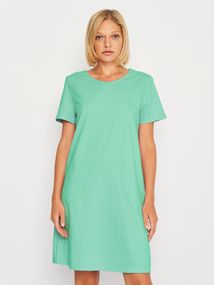 Жіноча нічна сорочка з коротким рукавом ментолова, 6XL