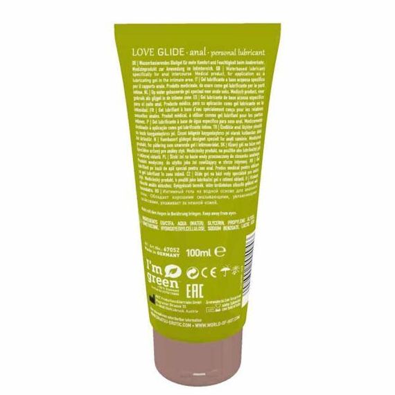 Лубрикант Анальний на водній основі Shiatsu Love Glide, 100 мл | Зображення 1