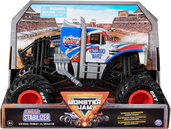 Монстр-трак Spin Master Monster Jam Lucas Stabilizer 1:24 з кузовом у стилі вантажівки Peterbilt