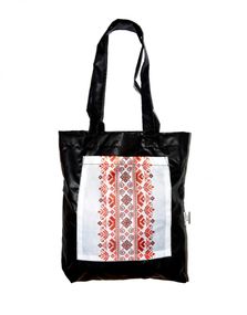 Сумка шопер  з кишенею 4Profi "Вишиванка" 05 оксфорд чорна 15148