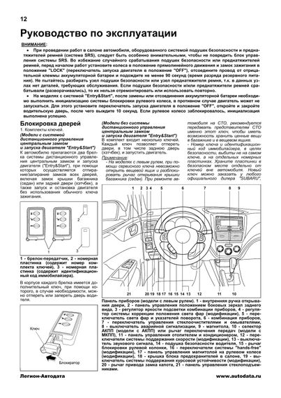 Subaru Impreza. Посібник з ремонту й експлуатації. Книга | Зображення 5