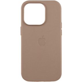 Шкіряний чохол Leather Case (AAA) with MagSafe and Animation для Apple iPhone 15 Pro (6.1") Taupe