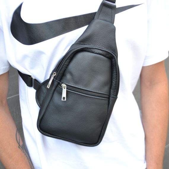 Сумка крос-боді середньої жорсткості, Сумка-кросбоді молодіжна, Чоловіча сумка через плече носити VM-69 | Зображення 9