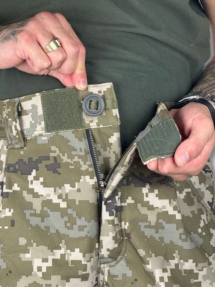 Зимові тактичні штани ЗСУ на флісі Softshell від RAPTOR TAC Піксель 48/4 | Зображення 4