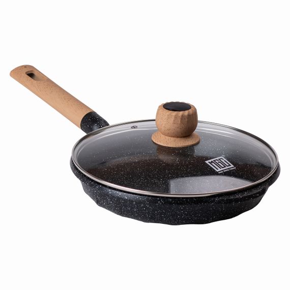 Алюминиевая сковорода 2,2 л с мраморным антипригарным покрытием Ø 26 см MGC Black HP-4-424B