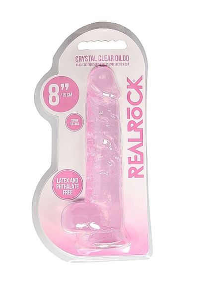 Фалоімітатор Realistic Dildo with Balls Pink 8/20 см Sex Aura | Зображення 1