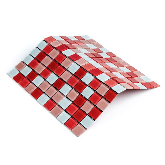 Мозаїка з декоративного скла 298х298х4,5мм Червона SW-00002367 | Зображення 6