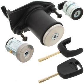 Ford FIESTA V (01-08) комплект личинок 3 шт (зажигание + багажник + топливный бак + ключи), Фиеста