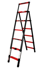 Телескопічна стрем'янка GTM KME5067B алюмінієва, 6 сходинок 2000 мм (39424)