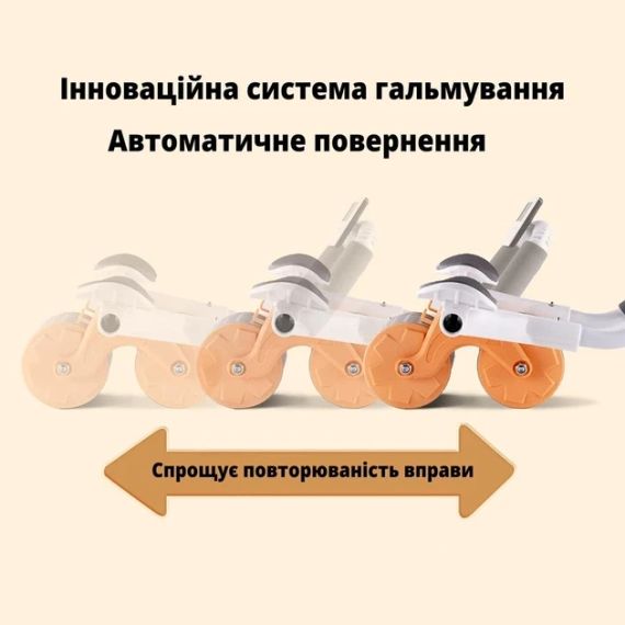 Автоматичний тренажер для живота, коліщатко для живота з подушечкою для пушапа,WHEEL | Зображення 3