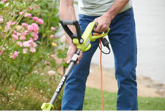 Тример Ryobi садовий RLT6130, 600Вт, 30см, регул.доп.рукоять (5133003641) | Зображення 1