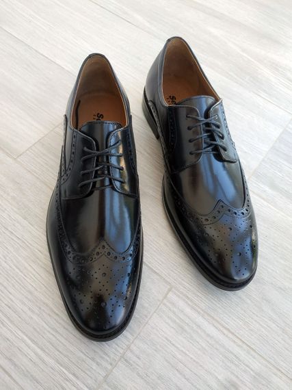 Шикарні чорні броги Sensor 39 розмір | Зображення 7