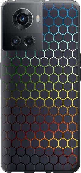 Чехол на OnePlus 10R Переливающиеся соты "498u-2627-17620"