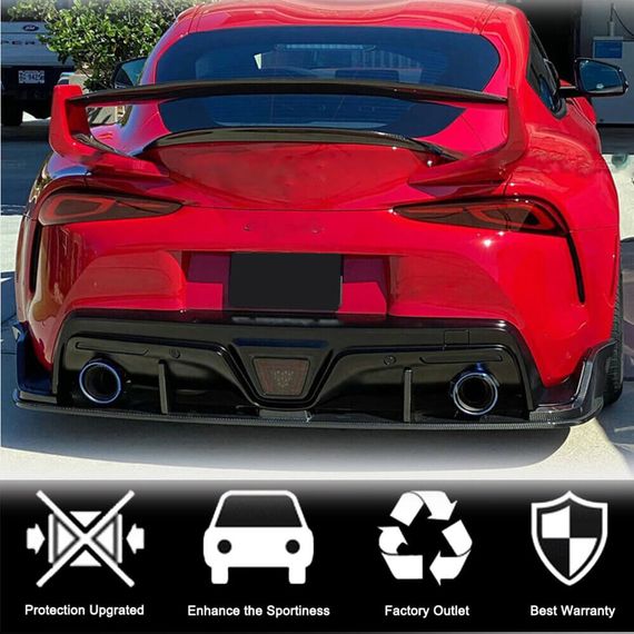 Дифузор заднього бампера V2 (Карбон) для Toyota Supra 2019- рр | Зображення 2