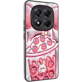 TPU+PC чохол Prisma Fluffie для Xiaomi Redmi Note 14 Pro 5G Strawberry