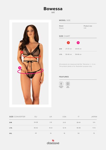 Комплект Obsessive Bowessa L/XL | Зображення 2