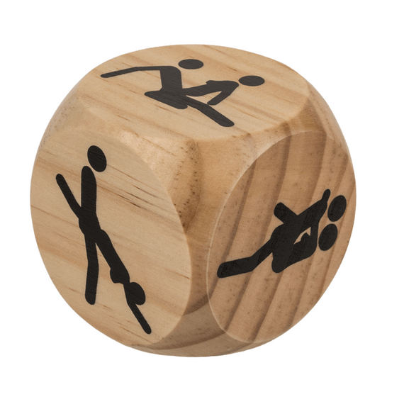 Деревянный кубик Kama Sutra Wooden Dice, 6x6 см sexstyle | Зображення 1