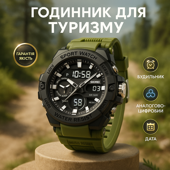 Часы спортивные многофункциональные SKMEI 2383AG Мужские часы стильные на руку IF-68