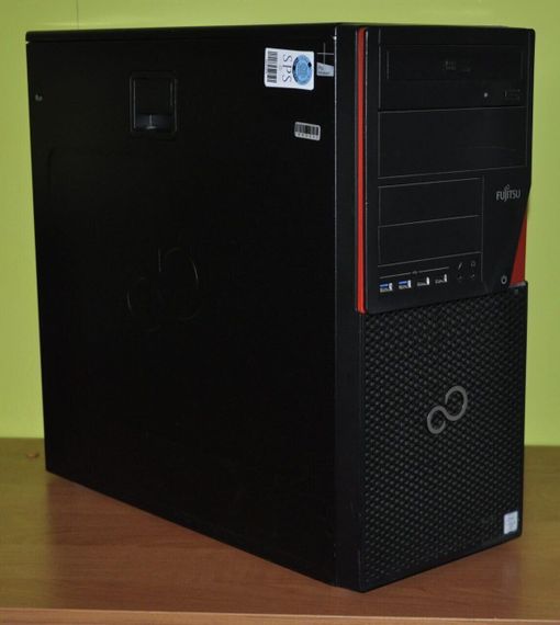 Комп'ютер Fujitsu Esprimo P956 E94 Tower / Intel Core i5-6500 (4 ядра по 3.2 - 3.6 GHz) / 8 GB DDR4 / 120 GB SSD + 500 GB HDD / Intel HD Graphics 530 / DVD-ROM / Windows 11 Pro б/в + Подарунок Бездротова мишка + кабель живлення | Зображення 3